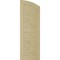 Ekena Millwork Rough Cedar 2 Equal Louver w/Elliptical Top Faux Wood Shutters, 18W x 90H 84 Low Side, PR SHULVL18X90RCPR - alternate 5